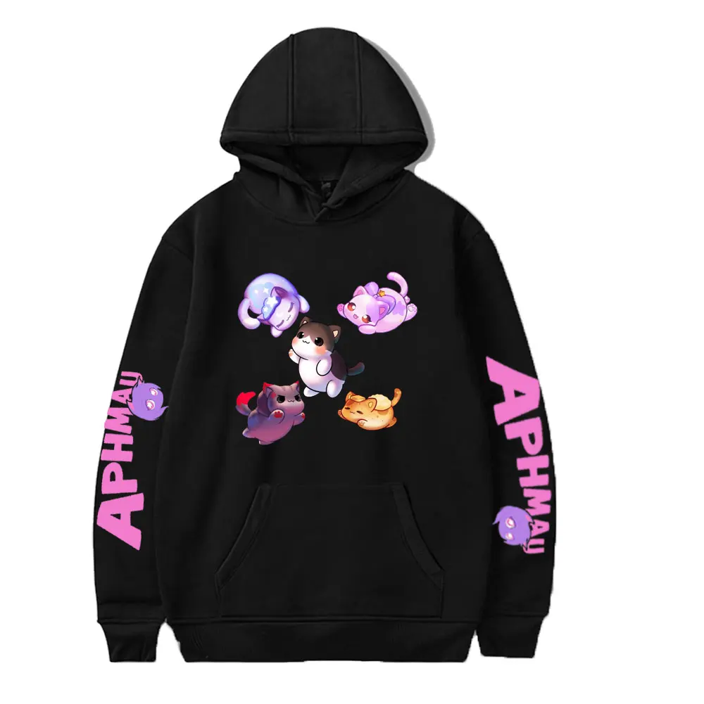 

New Aphmau Merch New 2D Fashion Long Sleeve Streetwear Hooded Sweatshirts Women/Men Harajuku Casual Hoodie Kawaii Kids Tops