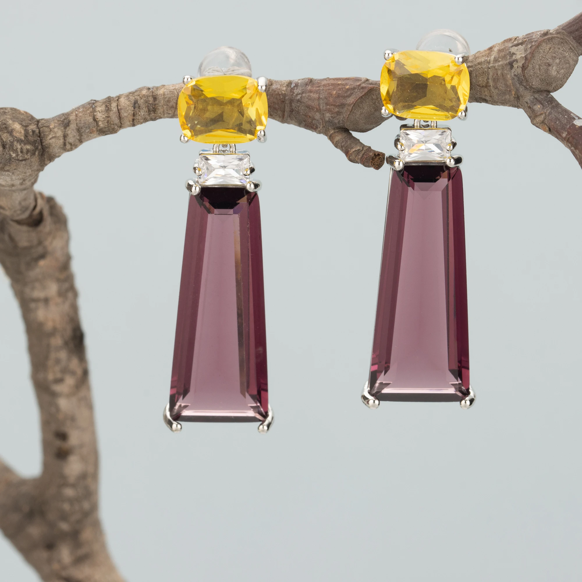 4 шт./партия подвески для ювелирных изделий из меди и стекла