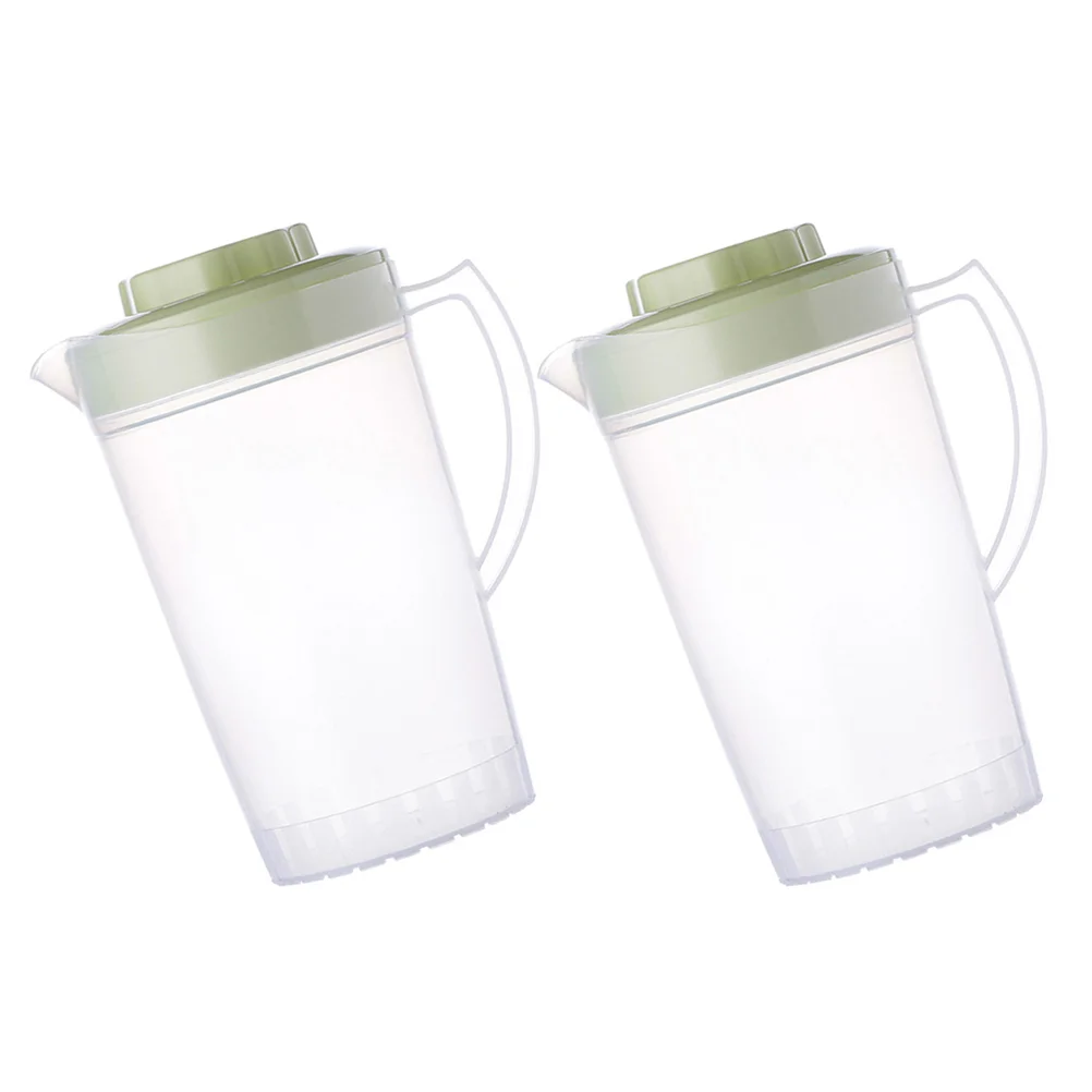 

Pitcher Water Kettle Carafe Lid Jug Plastic Juice Tea Cold Pitchers Beverage Lemonade Iced Fridge Ice Bedside Spout Drinks