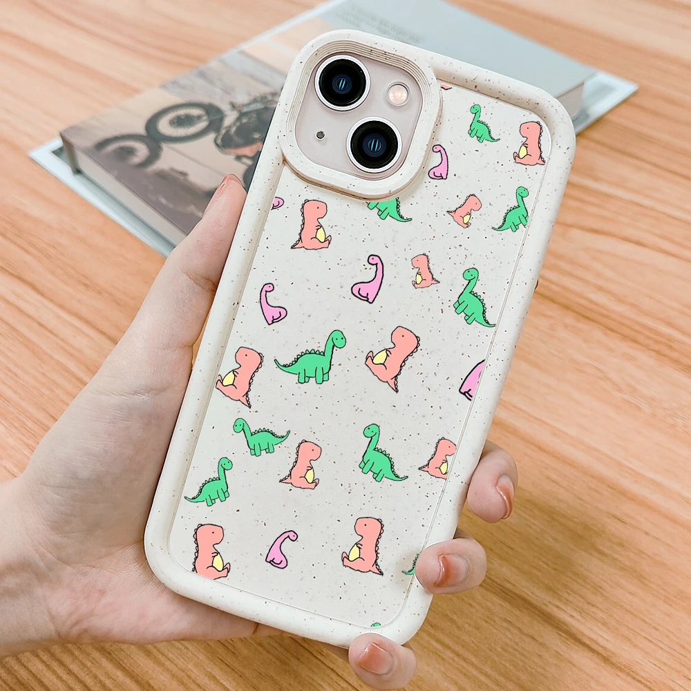 

Cartoon Cute Dinosaur Phone Case for IPhone 14 13 12 11 ProMax Plus XR XS Max 7 8 SE 2022 2020 Shockproof Soft Silicone Cover