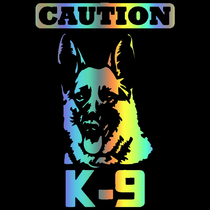 JP Веселая наклейка на авто для предупреждения K9 немецкая овчина цвет