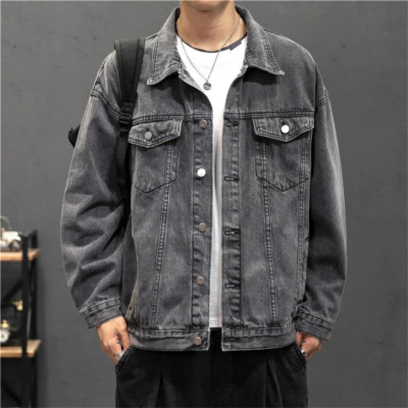 

Denim 2023 Jacket Men Hole Retro Motorcyle Basic Coat Streetwear Hip Hop Bomber Jacket Cowboy Men's Jean Jacket Chaqueta Hombre