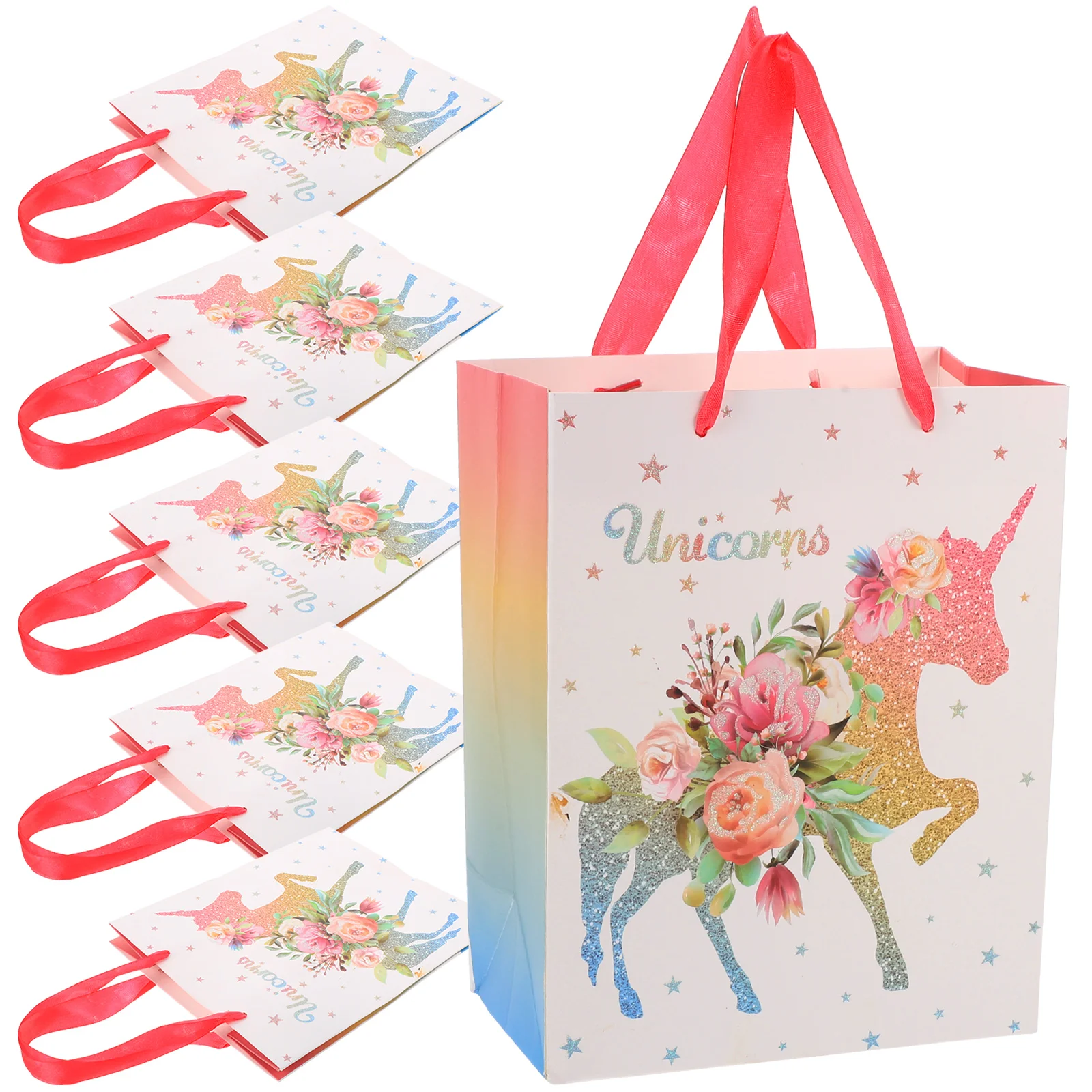 

6Pcs Cartoon Gift Bags Birthday Gift Bags Bags Party Treats Bags for Party