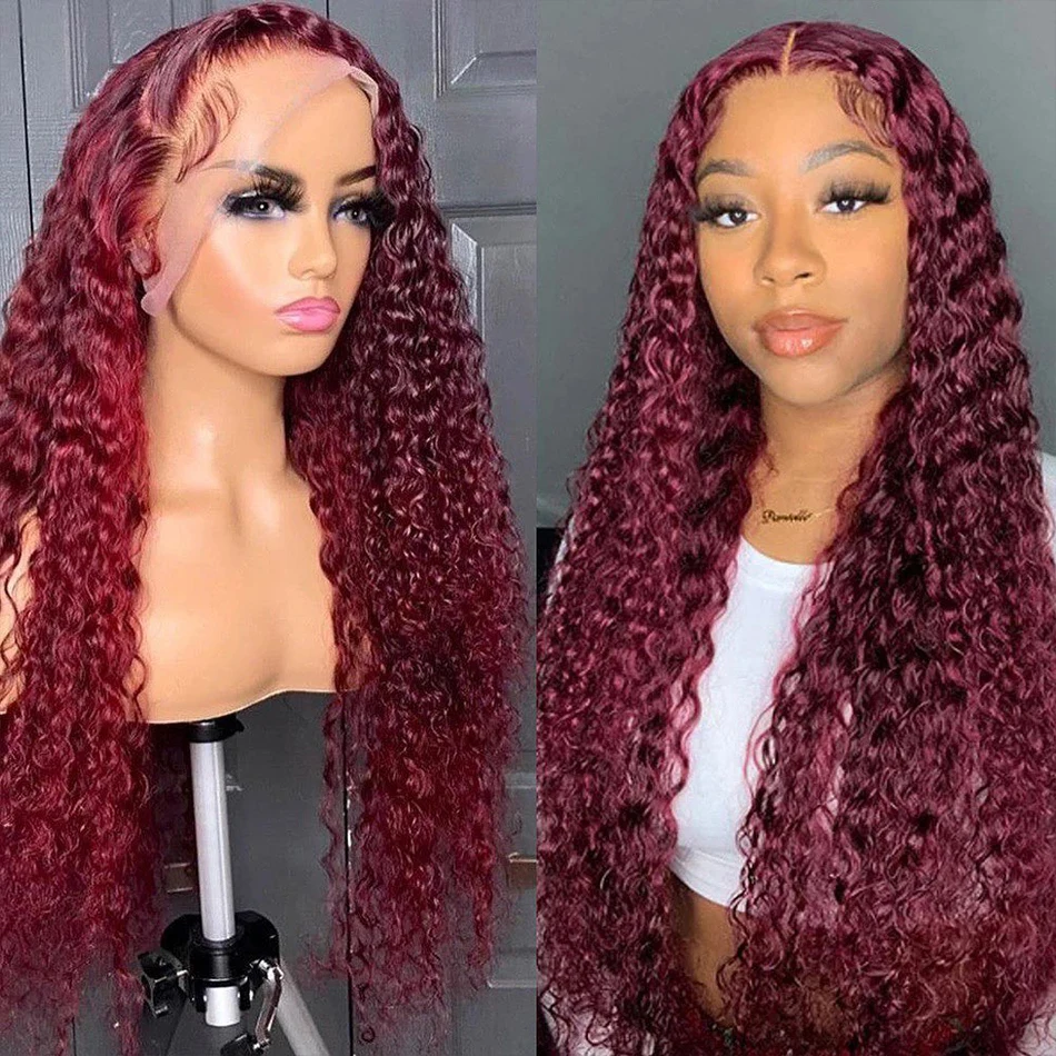 Ed Glueless Hair Wigs For Women Red 13x4 13x6 Hd Lace Frontal Wig