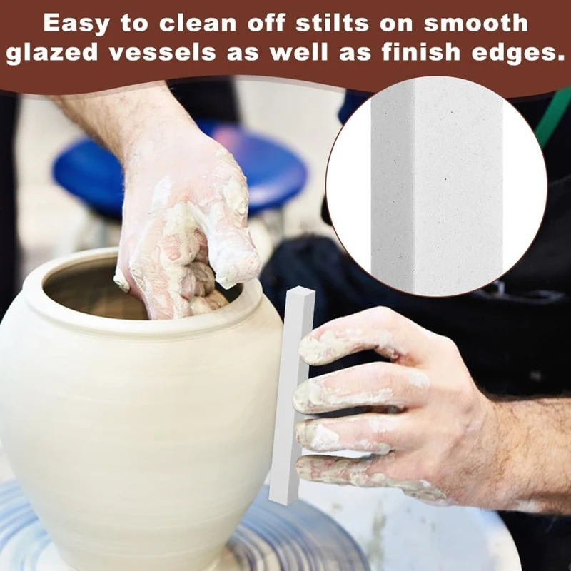 6 шт. белый корунд шлифовальный камень керамические инструменты 10 см скребок для