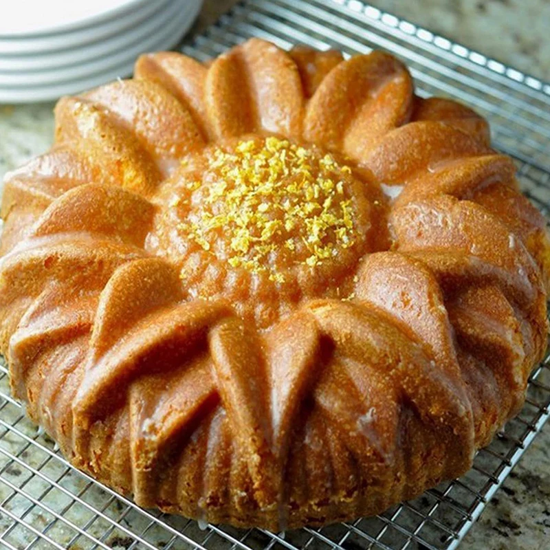 10-дюймовая силиконовая форма для подсолнечника 3D выпечки торта с цветком сделай