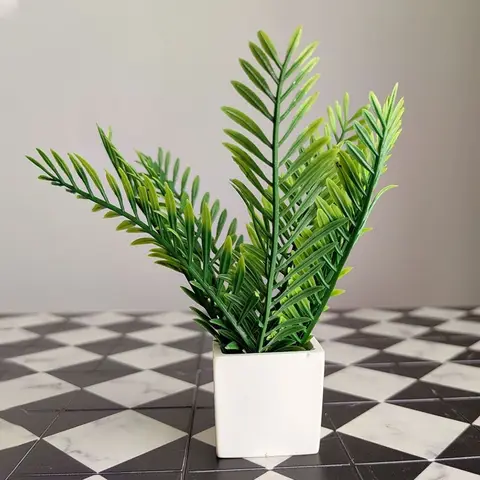 Миниатюрный пластиковый цветок для кукольного домика