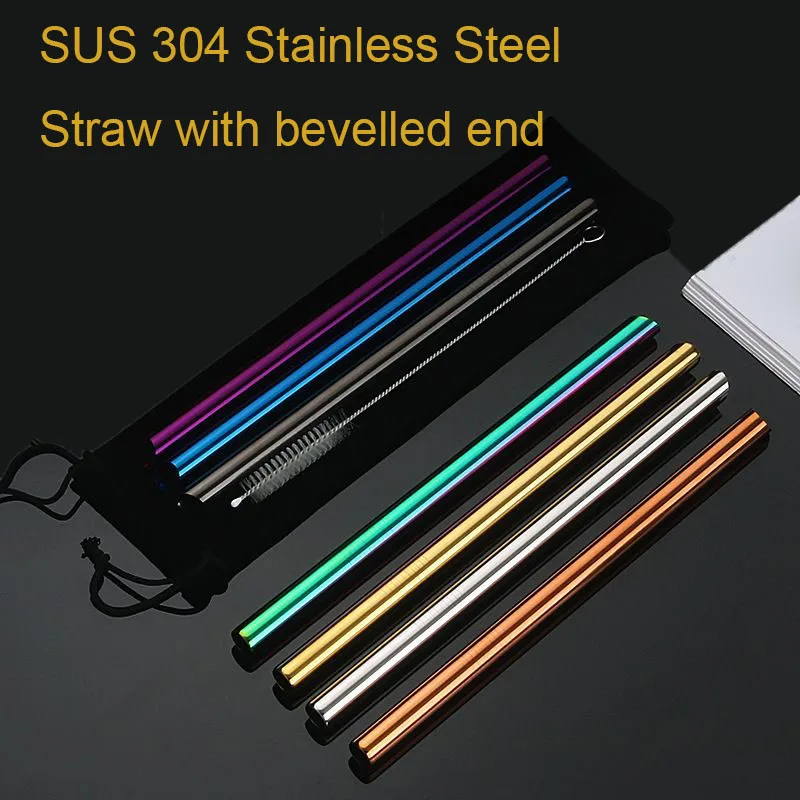 Воздушно-пузырьковая чайная соломка многоразовые трубочки из нержавеющей стали