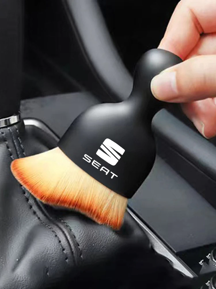Car Interior Cleaning Soft Brush Tool Dust Remover For Seat Leon Mk3 Mk2 Ibiza 6l 6j Ateca Altea Cupra E-Racer Accessories