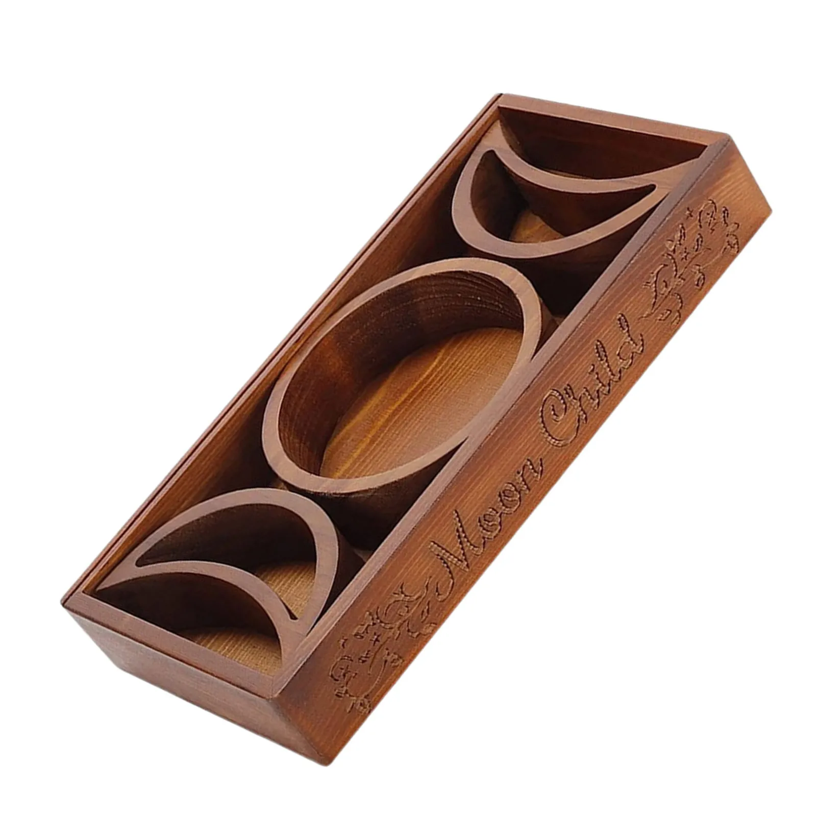 

Поднос в форме Луны, Хрустальный деревянный держатель для ювелирных изделий, декоративный поднос, Zen Deco, Кристальный дисплей для хранения эф...