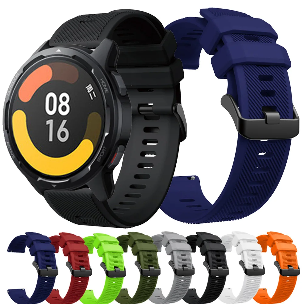 Ремешок силиконовый для смарт-часов Xiaomi Mi Watch S1 Active сменный Браслет наручных