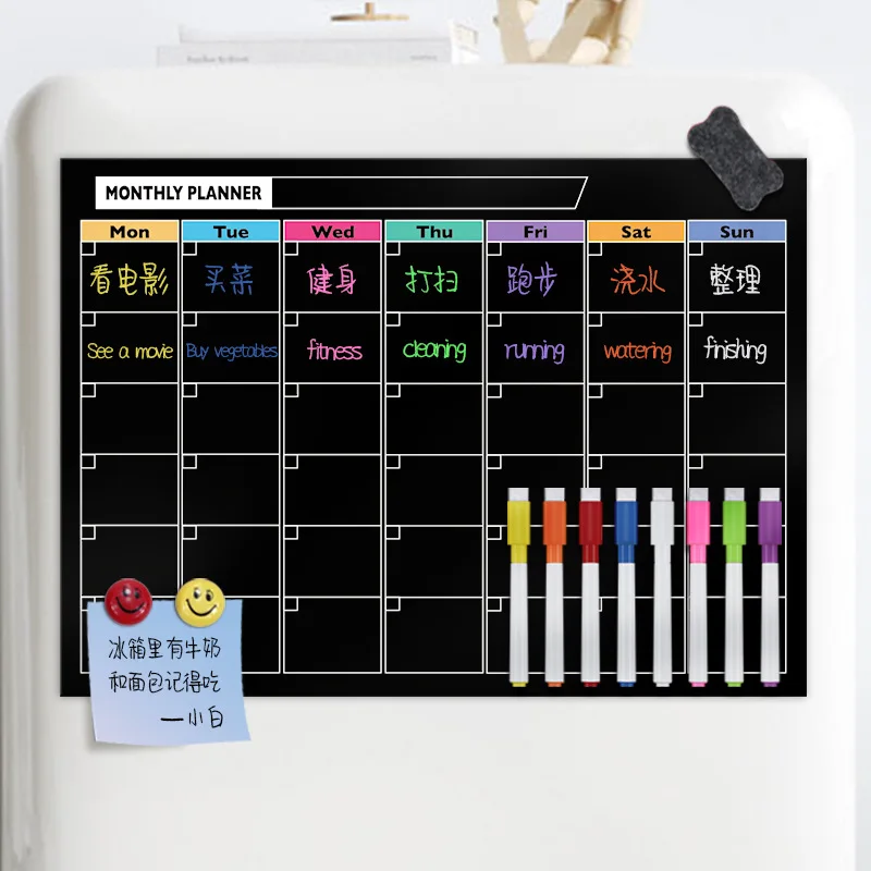

New Magnetic Weekly Planner Magnetic Dry Erase Calendar Weekly Planner Board For Refrigerator Weekly Dry Erase Boards Planner