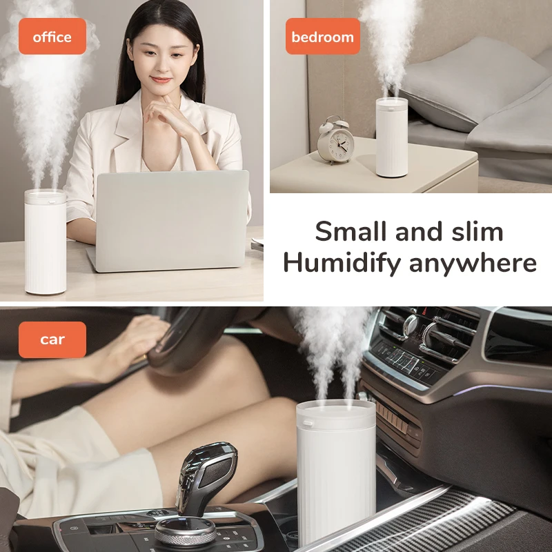 

2023 New 500ml Small Humidifiers Desk Humidifier Night Light Function Quiet Operation Electric Aroma Diffuser Air Car Humidifier