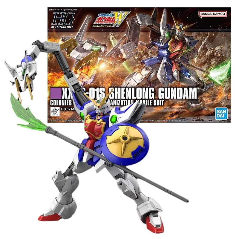 Anime Figures Hg 1/144 Xxxg-01s Shenlong Mobile Suit Gunpla Action Figure Toys For Boys Gift