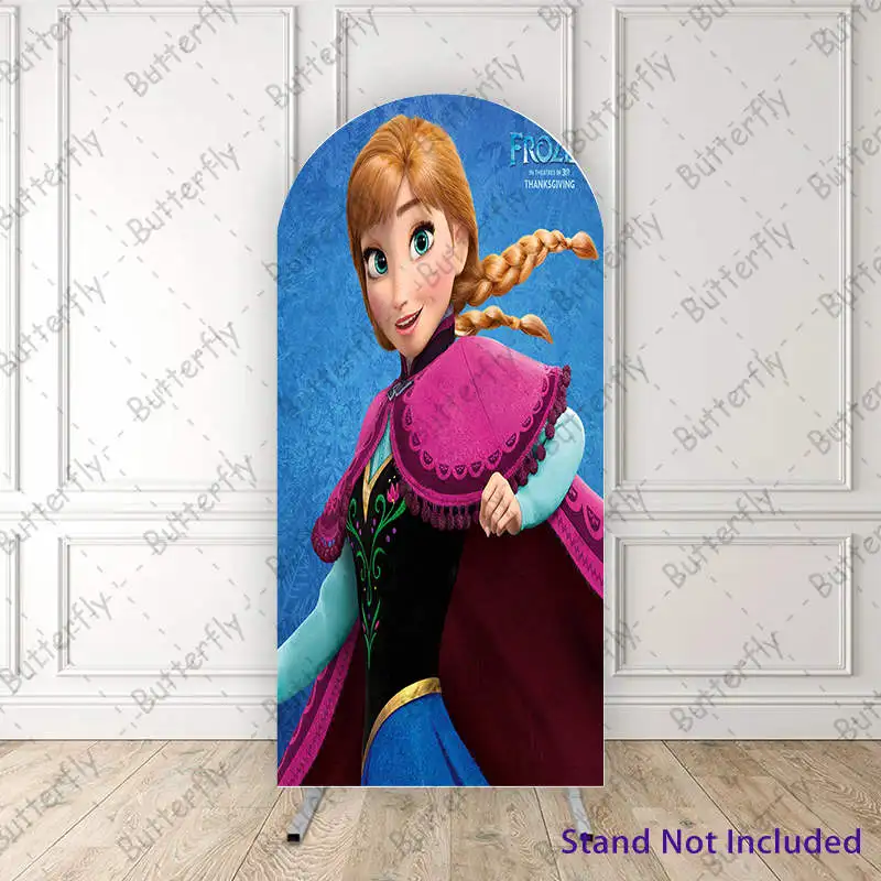 Фон для фотосъемки с изображением принцессы Эльзы и Анны