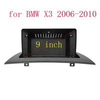 car radio fascia for bmw x3 2006 2010 stereo gps dvd player install surround panel face plate dash mount trim kit 9 inch frame