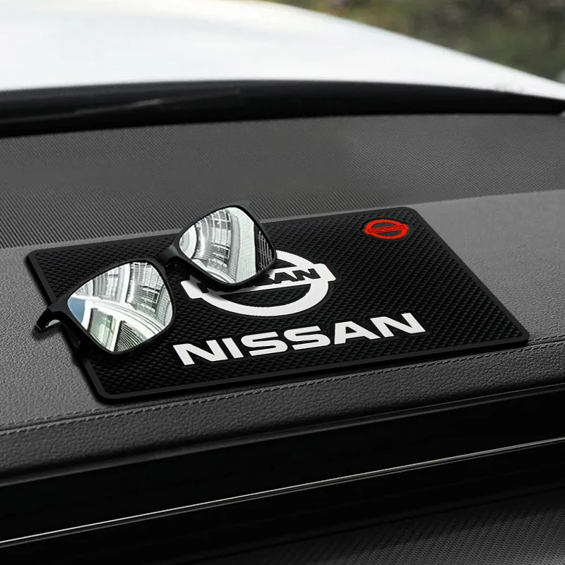 

Car Logo Silicone Anti Slip Mat Finishing Accessories Interior Home Storage For Nissan Qashqai J11 J10 Juke X T Micra Etc