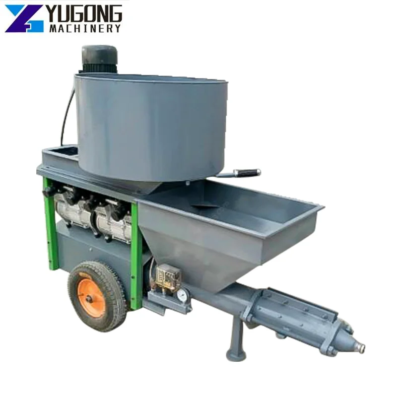 

Новинка, высококачественный насос Yu Gong для мокрого смешанного песка, цементного раствора, аппарат для распыления штукатурки, строительный распылитель, насосное оборудование