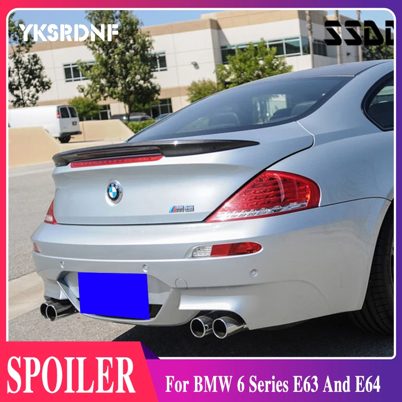 

For BMW 6 Series E63 And E64 Convertible Not For E64 Carbon Fiber Rear Trunk Spoiler Tail Wing 04-09 Car Styling Rear Wing