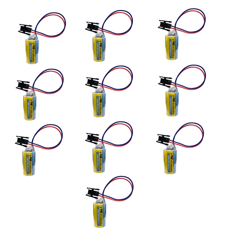 Оригинальные батарейки PLC ER17330V 2/3A 17330 3,6 V для Mitsubishi Servo A6BAT PLC Battery ANS Series, 10 упаковок