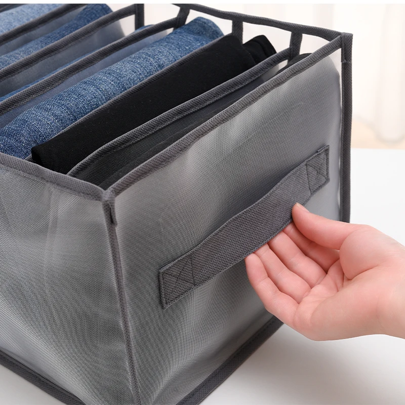 Jeans Organizer Closet Drawer Compartment Box Underwear Bra Socks Boxes Clothes Organizers Trousers Clothes Storage