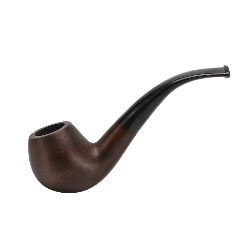 Высококачественная 1 штука модного стиля из эбонита, ручной работы, деревянная курительная трубка с изгибом фильтра вокруг.