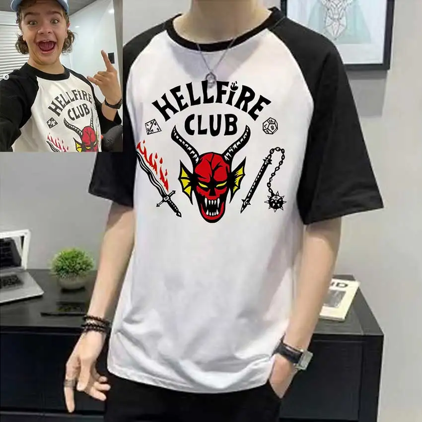 

Unisex Clothing Hip Hop Stranger Things 4 Hellfire Club T shirt Unisex Tops New TShirts Mike Tee Shirt Harajuku T-Shirt