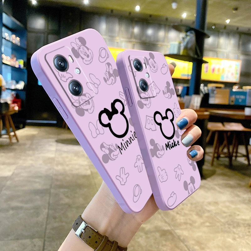 

Disney Mickey Minnie Comics Phone Case For OPPO A96 A94 A93 A77 A76 A74 A72 A57 A53S A16 A9 Find X5 X3 Lite F21 5G Liquid Rope