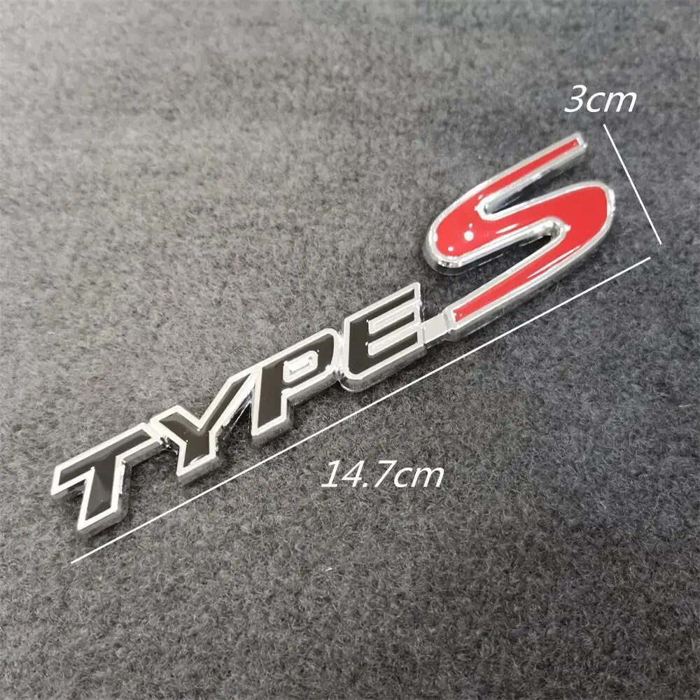 

3D металлическая наклейка с логотипом TYPE S, значок автомобиля, боковые задние эмблемы для Honda Acura Accord Civic Spirior Odyssey, декоративная наклейка