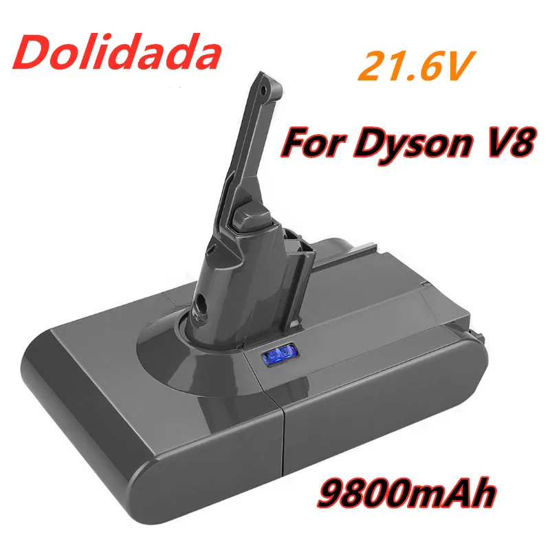 

Аккумулятор для Dyson V8, 9800 мАч, 21,6 в, литий-ионная аккумуляторная батарея для пылесоса Dyson