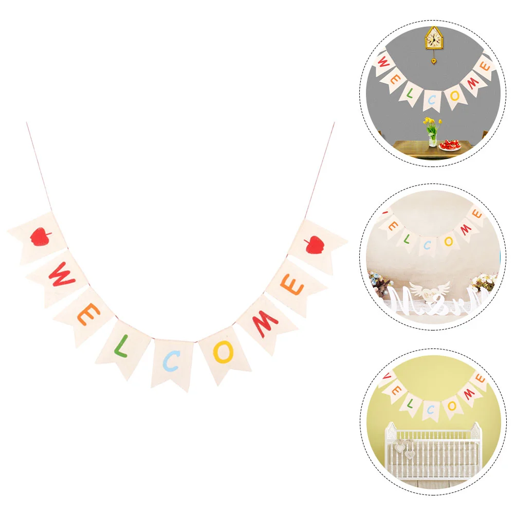 

1 Set Party Decorative Banners Welcome Banners Back-to-school Party Supplies Crafting Party Banner