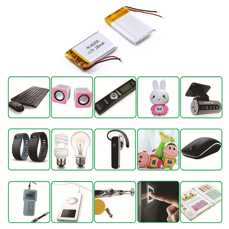 Литий-ионный полимерный аккумулятор 150 мАч 3 7 в 402030 перезаряжаемые