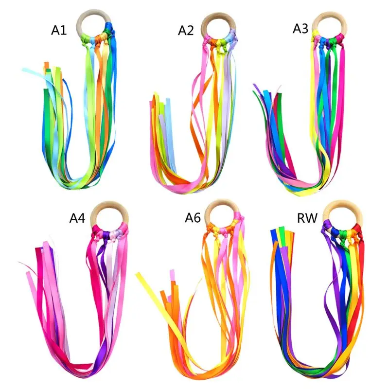 

Teething Ring Grasping Toy for Toddlers Nursery Room Decor Toys for Baby Rainbow Hanging Pendants Newborn for PLAY Rainb