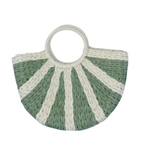 2021 summer portable paper rope woven bag hand woven womens bag leisure japanese beach bag holiday travel luxury handbags