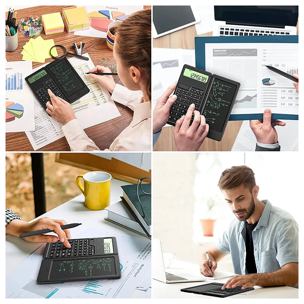 ALLOYSEED Планшетный калькулятор на солнечной энергии с 6-дюймовым экраном из ЭПК для
