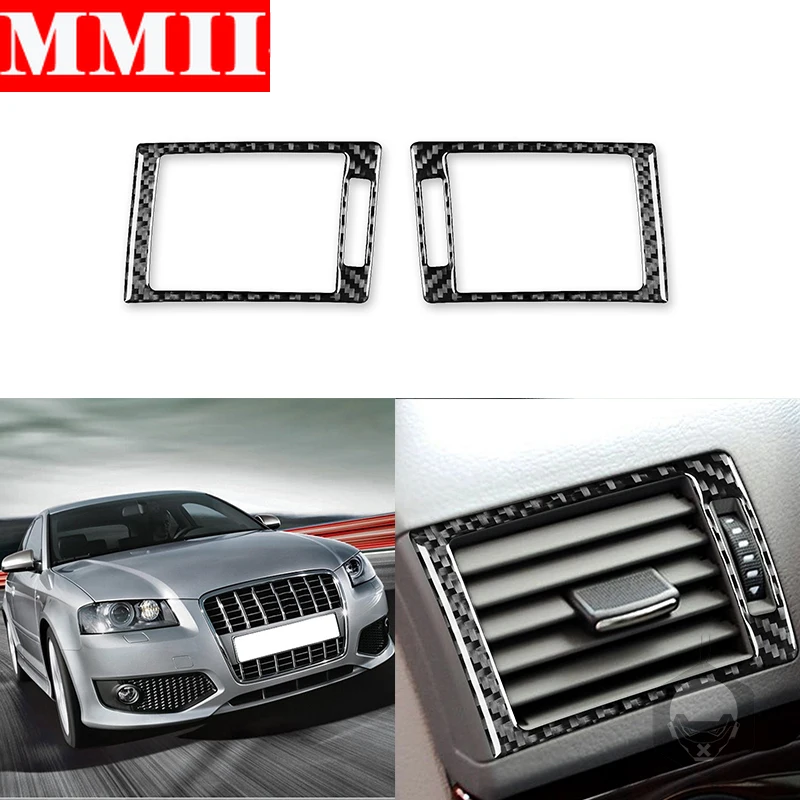 

Автомобильная рамка для вентиляционного отверстия, отделка, приборная панель, наклейка из углеродного волокна, автомобильные аксессуары д...