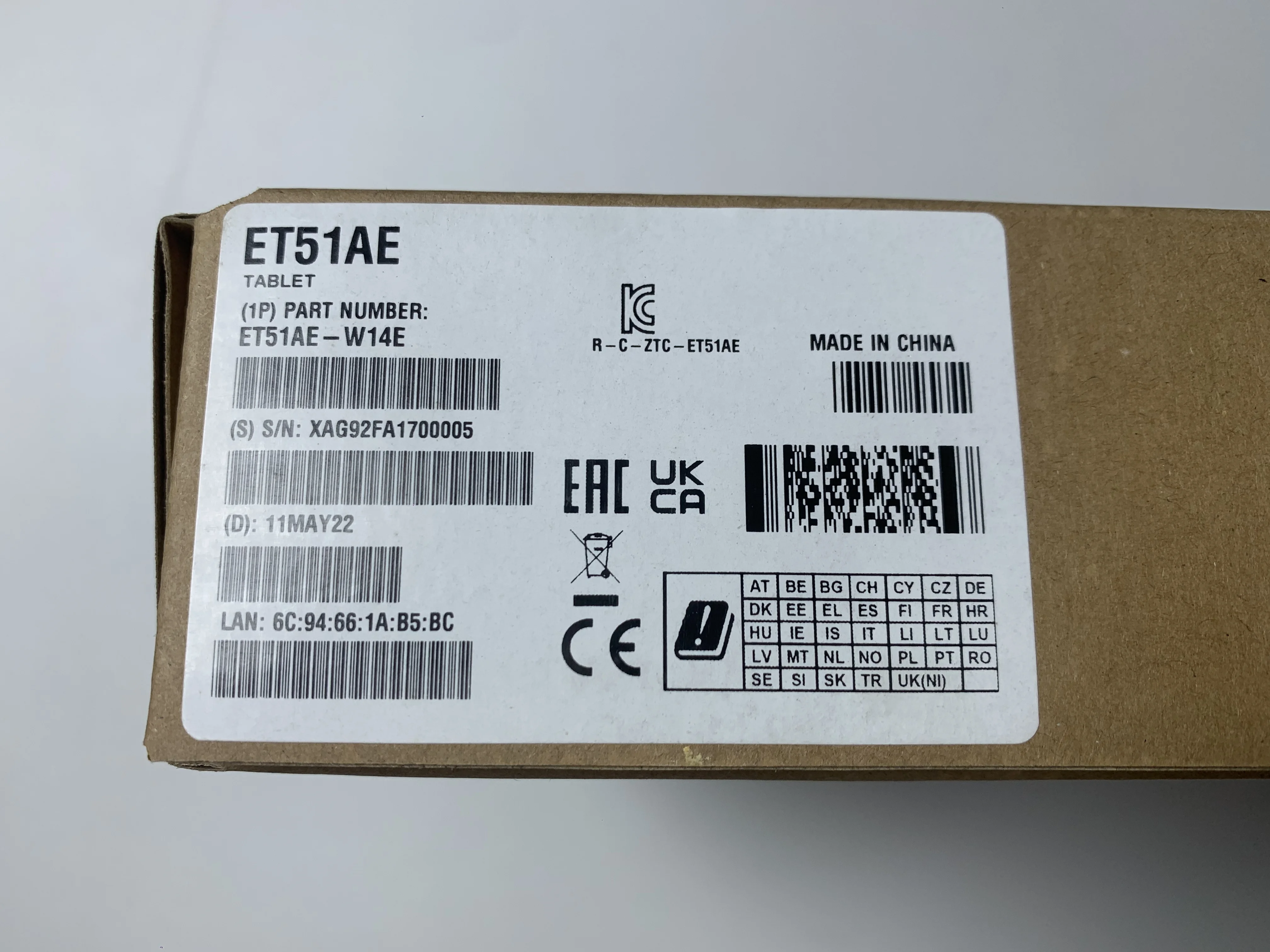 ET51AE-W14E планшет [Windows 8 дюймов ГБ/64 Гб]