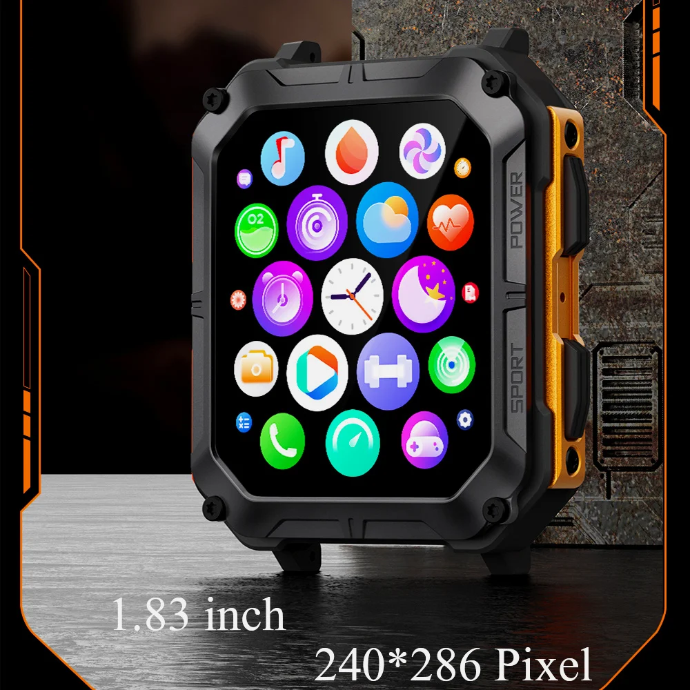 

IP68 Waterproof Outdoor Man Watch Men Smartwatch Fitness Tracker 7 Days Battery Life C20Pro Sports Android Ios Best Wearable