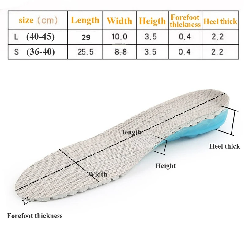 Silicone Orthopedic Shoes Sole Insoles EVA Spring Arch Support Inserts Orthotic Insoles Flat Feet Plantar Fasciitis,foot Care images - 6
