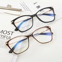 new arrival cat eye optical spectacles plastic and metal frame glasses women style with spring hinges hot selling full rim