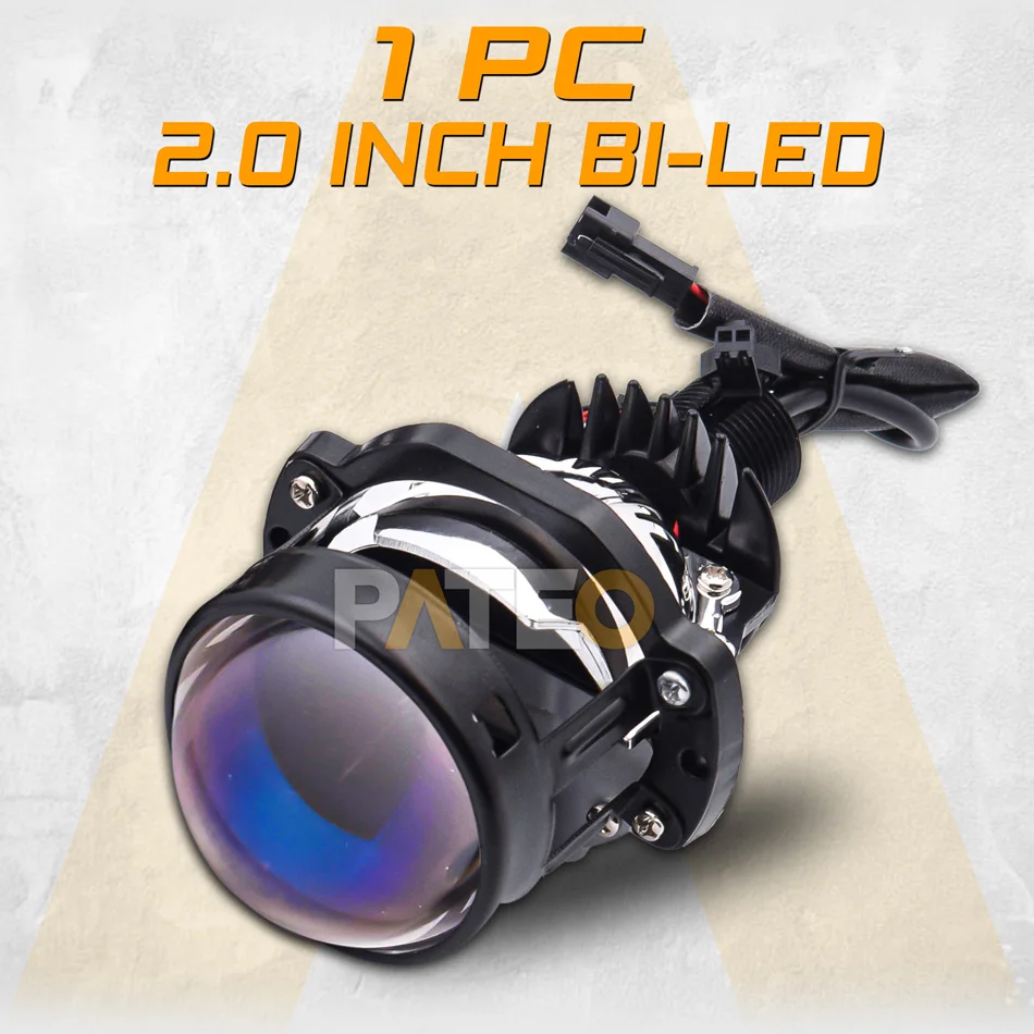 

Светодиодные мини-линзы H7 для фар, Bi-LED объектив проектора 1,8 2,0 дюйма H4 9005 9006, светодиодная лампа, аксессуары для модификации