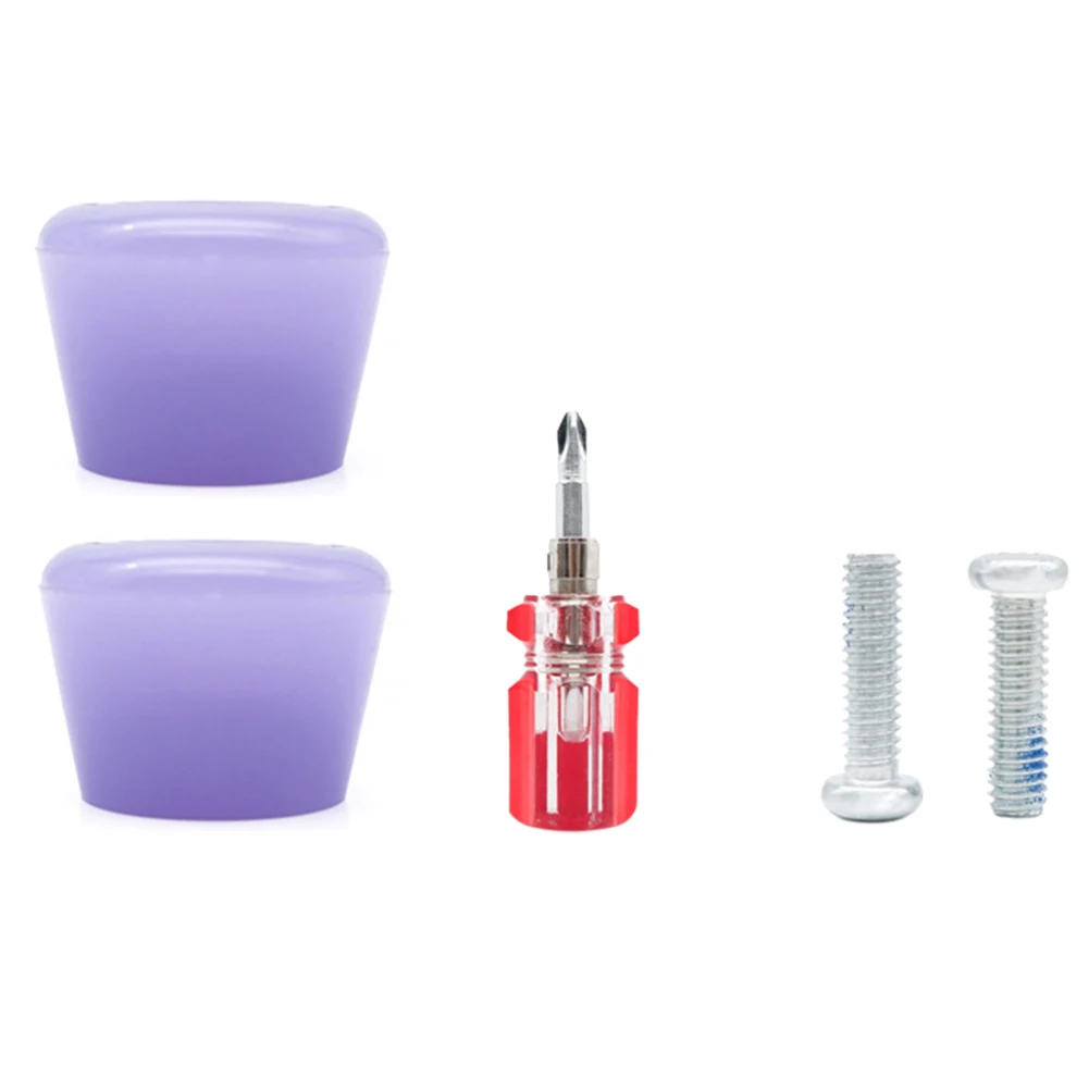 

2PCS Roller Skates Brake Inline Skates Roller Brake Blocks Toe Stoppers Skating Practice Training Aids,Jelly Purple