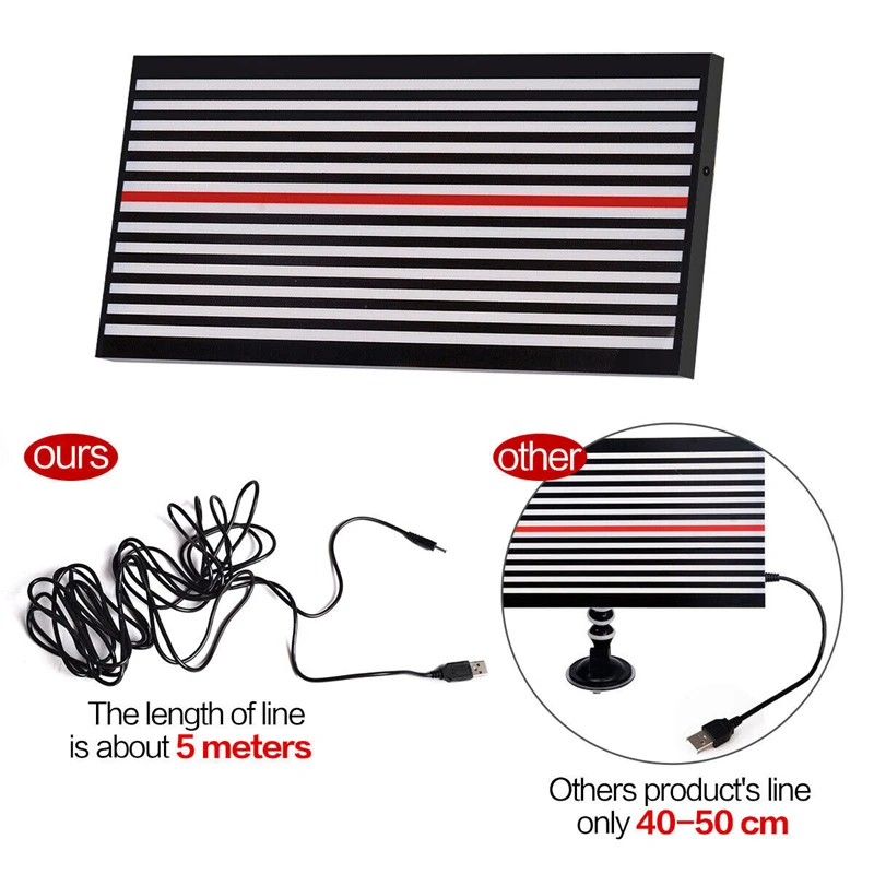 

1Set LED Line Board PDR Tools Dent Wire Board Dent Reflector Lamp Repair Tools Car Depression Repair Reflection Line Dent Remove