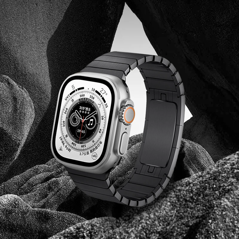 Metal Link Bracelet Strap For Apple watch 44mm 45mm 41mm 49mm 40mm 42mm 38mm Detachable strap For iWatch Series Ultra 8 7 654 SE