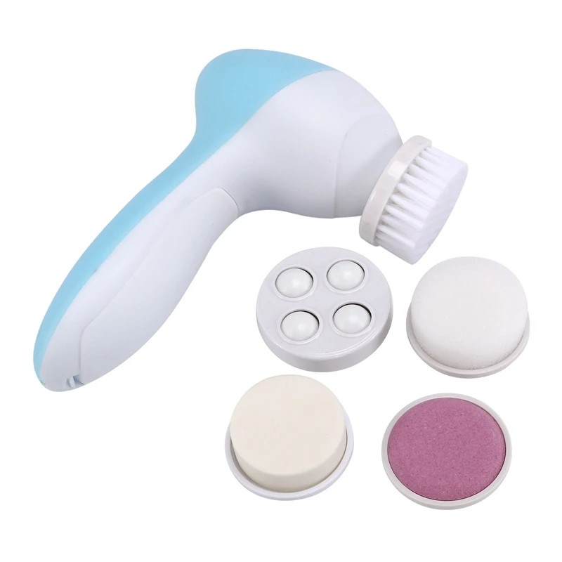 

Five-In-One Facial Cleansing Instrument Face Massager Electric Rotating Beauty Instrument Pore Cleaner