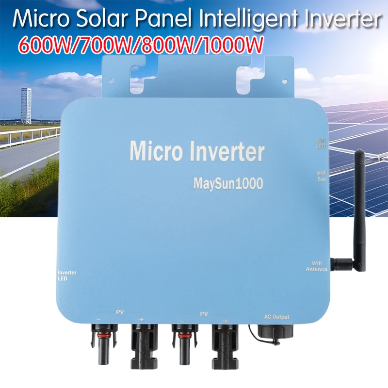 

600W 700W 1000W Micro Solar Panel Smart Inverter Pure Sine Wave Home Inverter 36V MPPT On Grid Tie Inverter for 110V 220V AC