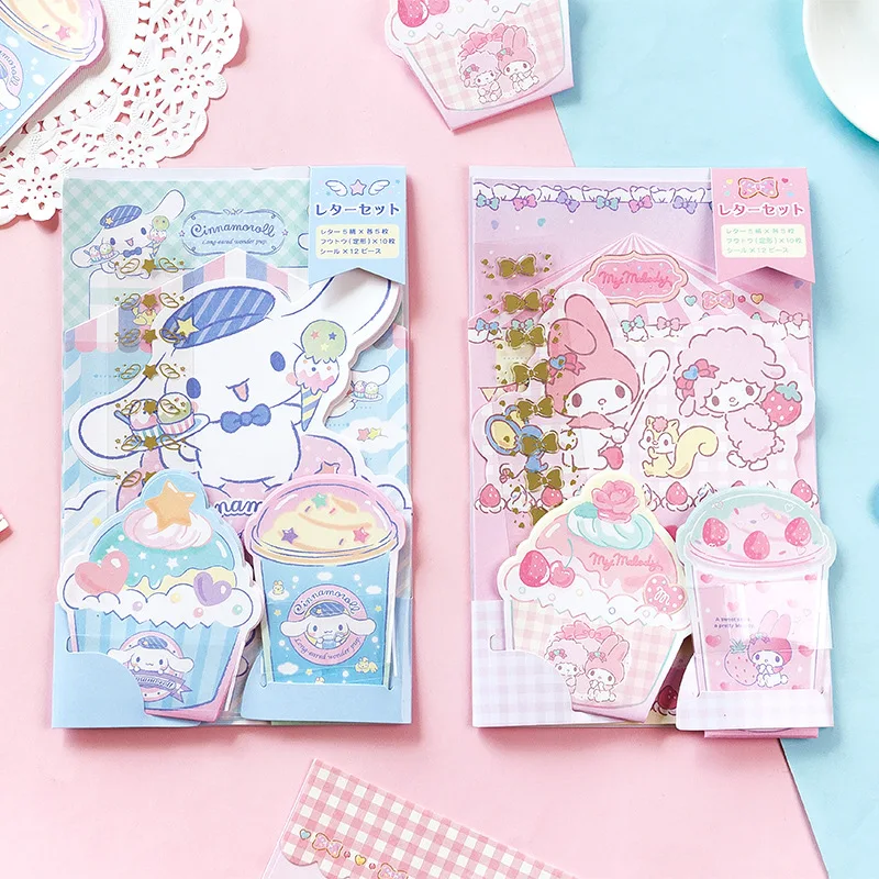 25 шт./компл. Kawaii аниме конверт буквы набор с мультяшной наклейкой Love
