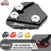 for yamaha smax155 smax 155 2013 2014 2015 2016 motorcycle accessories cnc kickstand foot side stand enlarge extension plate pad