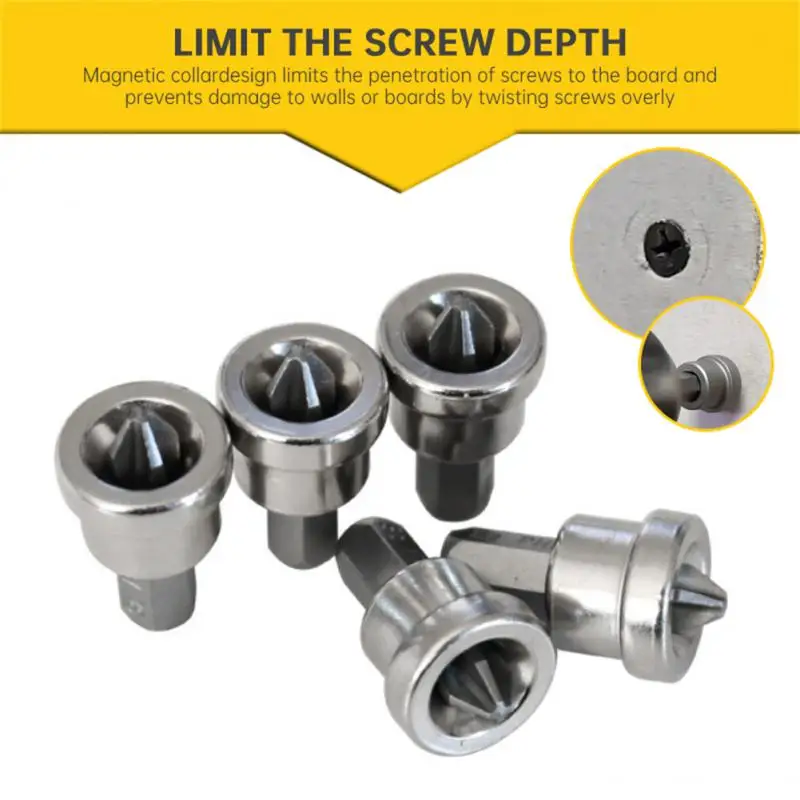 

25/50mm Magnetic Positioning Screwdriver Drilling Bits Tools Bits Set PH2 Head Woodworking Screw Hex Shank Positioning