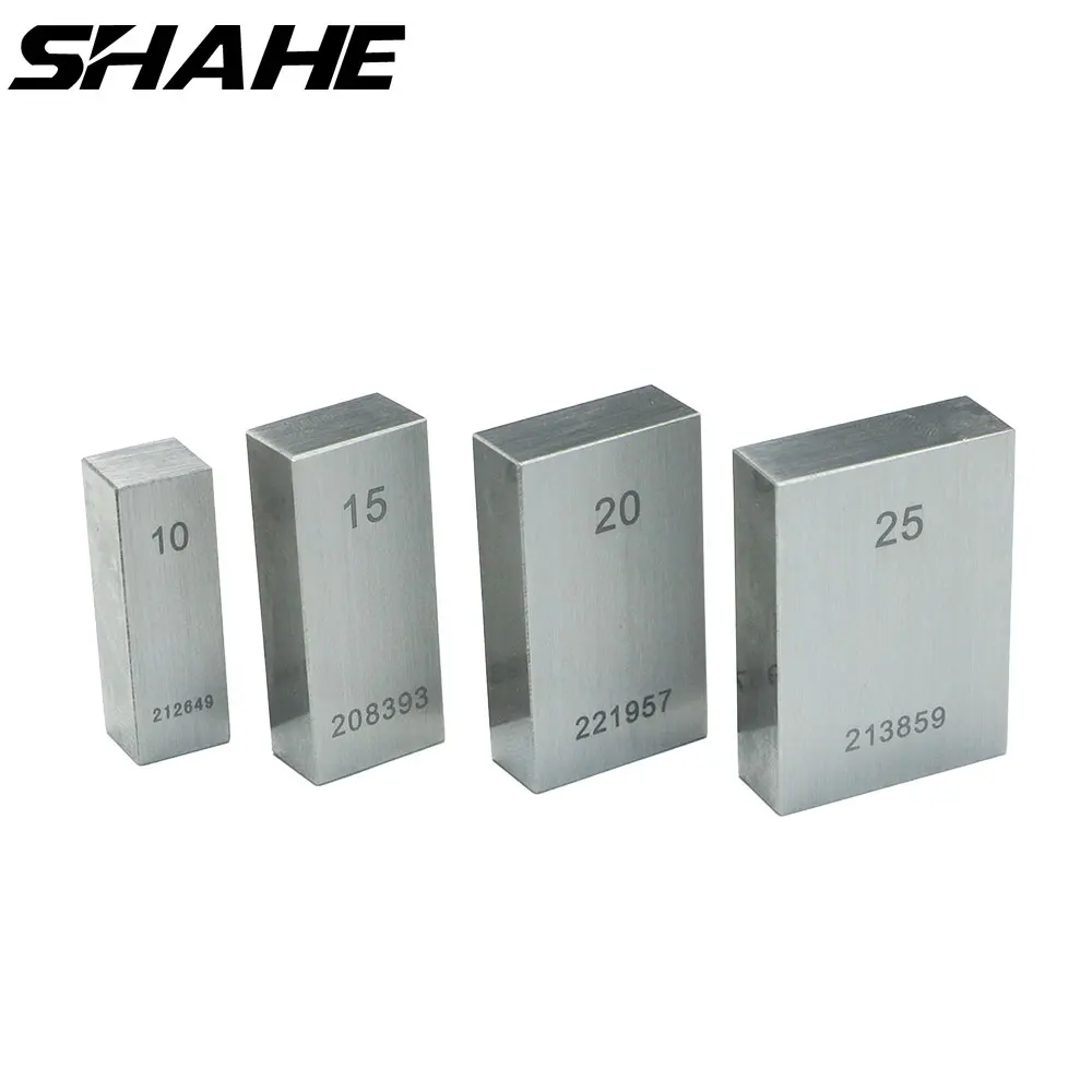 

SHAHE 10mm, 15mm, 20mm, 25mm, 30mm Precision Block Gauge Measure Gage Block Steel Square Gage Measure Vernier Caliper Micrometer